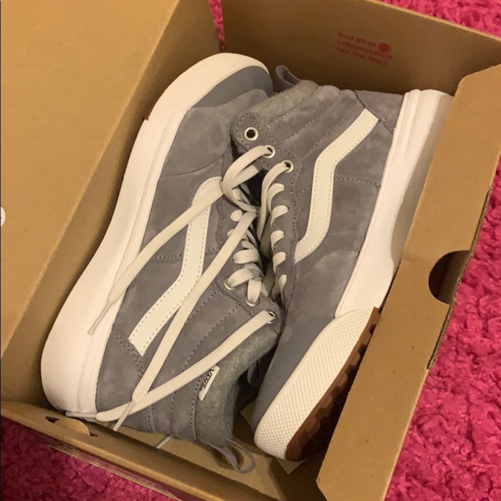 Gray Sk8-Hi MTE Vans